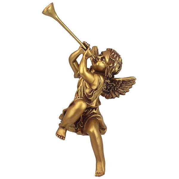 Design Toscano Trumpeting Angels of St. Peters Square: Girl Angel JE30802